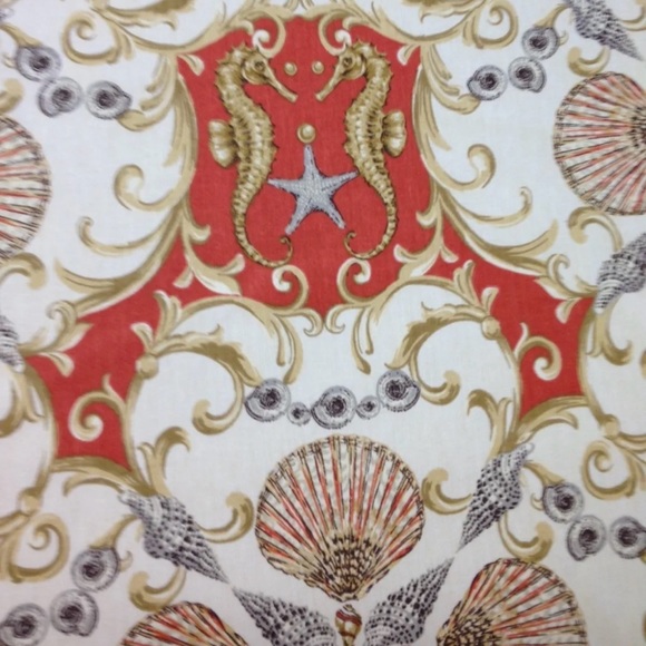 Waverly Fabric 2.5 yards Coastal Jewel of the Sea upholstery grandma core - Picture 3 of 4